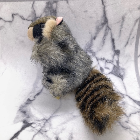 Folkmanis Mini Raccoon Finger Puppet Plush Pretend Play Toy Trash Bandit - Picture 2 of 7